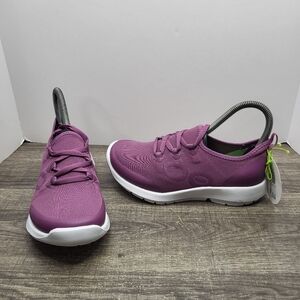 OOFOS Women's Sz 6 OOmg Sport LS Low Shoe Plum White Active Recovery New